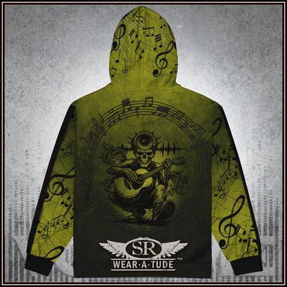 Mind Your Music, Ectoplasm Green, Zip Hoodie