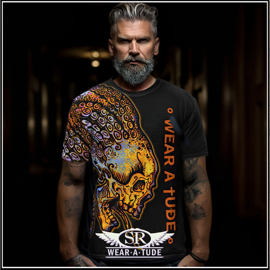 OCTO SHRIEK Tentacle Skull T-shirt - SIB.BLING RIVALRY