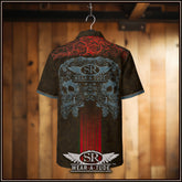Redrox Blues Unisex button shirt - SIB.BLING RIVALRY