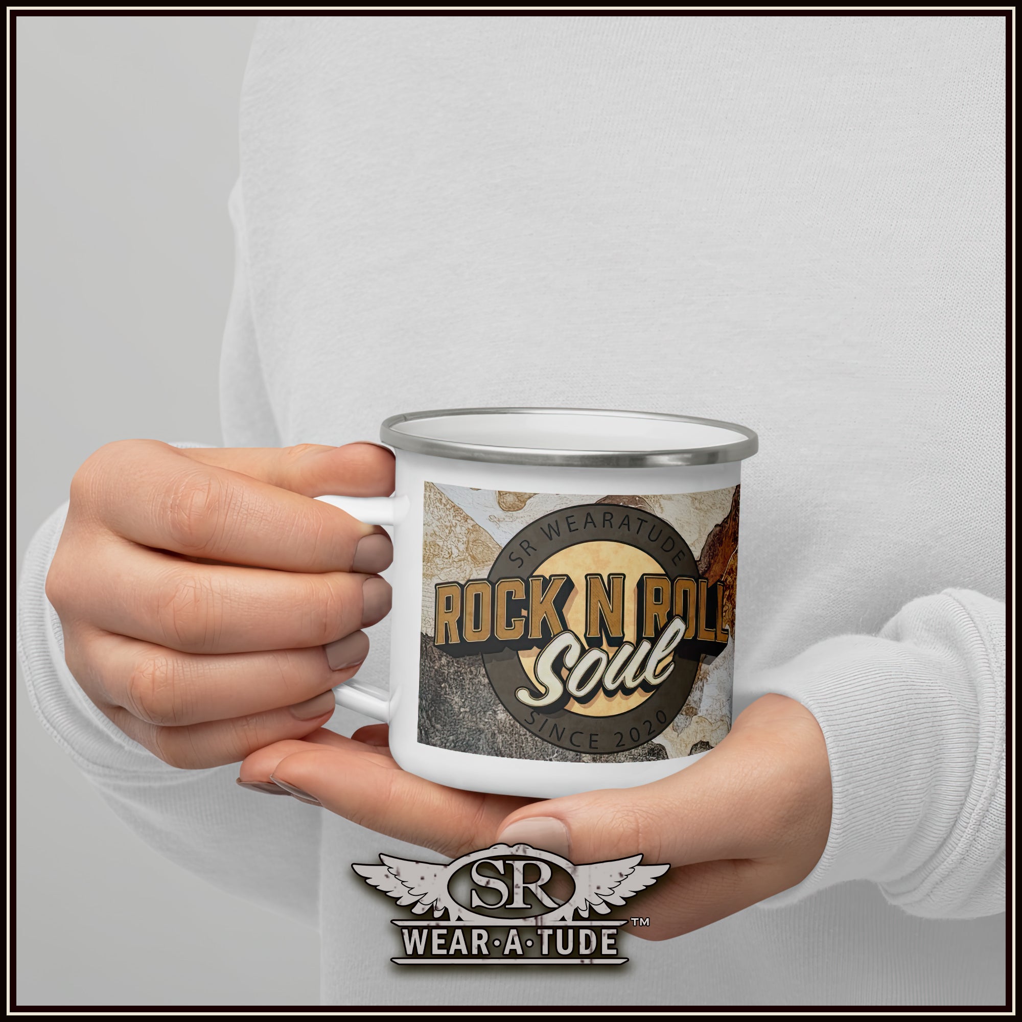 Rock N Roll Soul, The Take-Anywhere-Enamel Mug