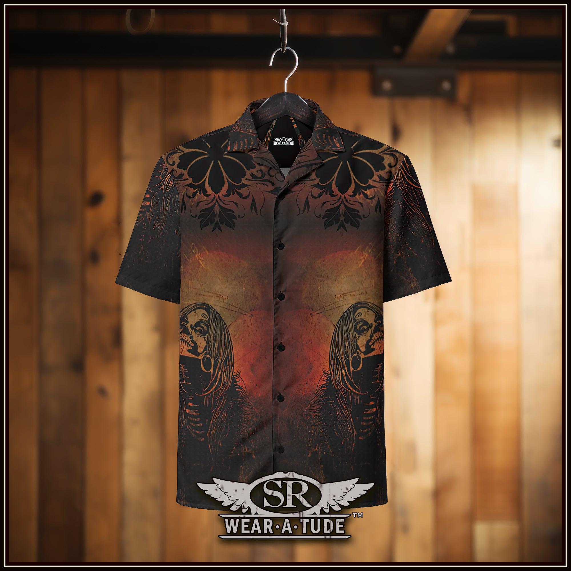 Rust Healy Unisex button shirt - SIB.BLING RIVALRY