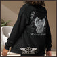 The SR Wear Atude Ryder Hoodie has that perfect rough biker patch look. The hoodie Is a soft oversized feel and perfect to wear over other clothing for that layered look. This great Black on black design of the Saxophone Skeleton will become part of your everyday outerwear. This design is classic from the Joubert Sisters