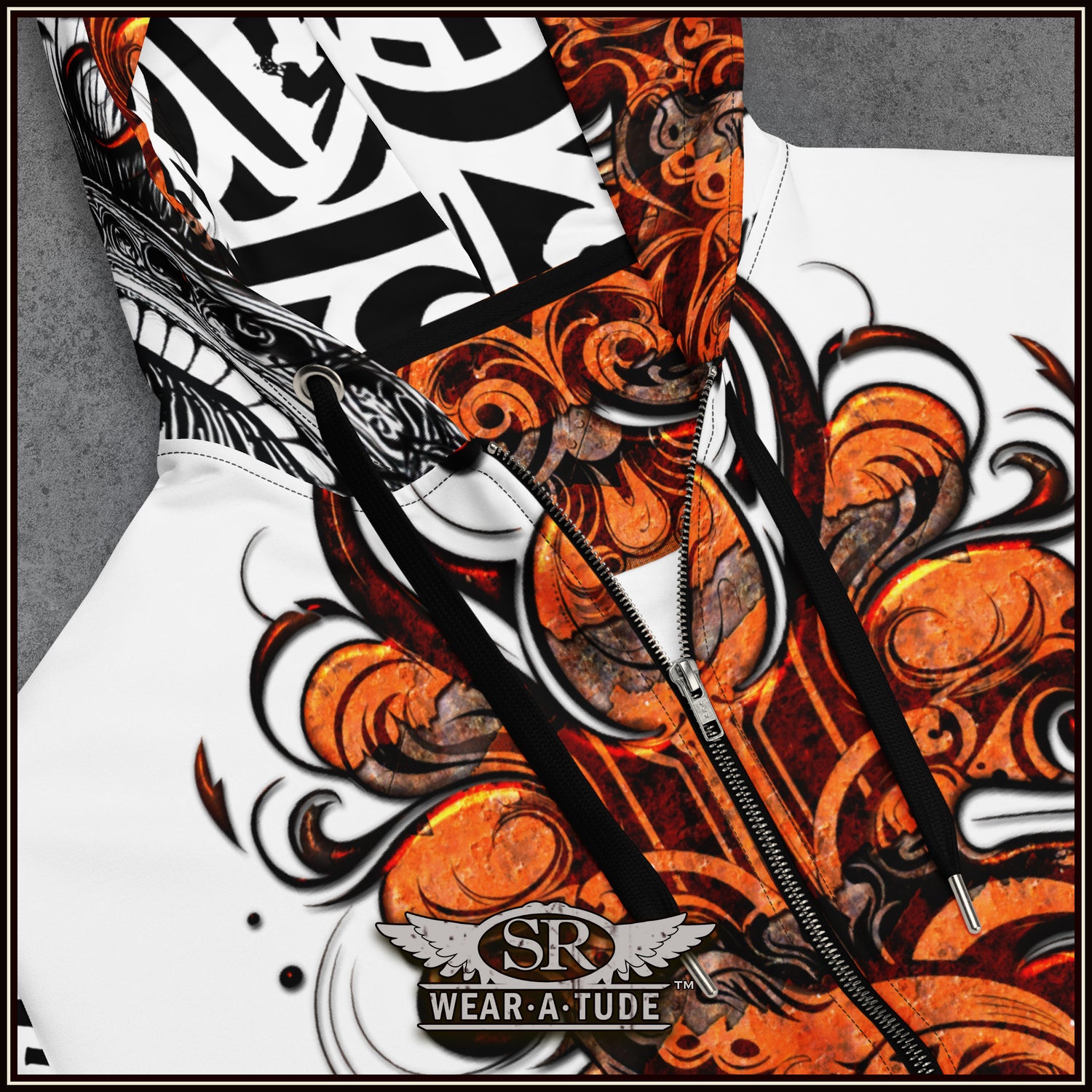 Santa Rebelde (Holy Rebel), zip hoodie