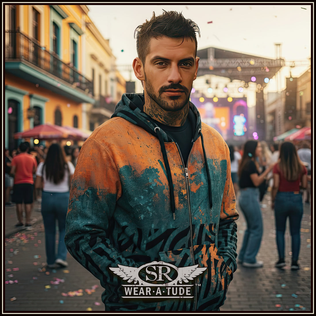 Shadow Spirit Unisex zip hoodie