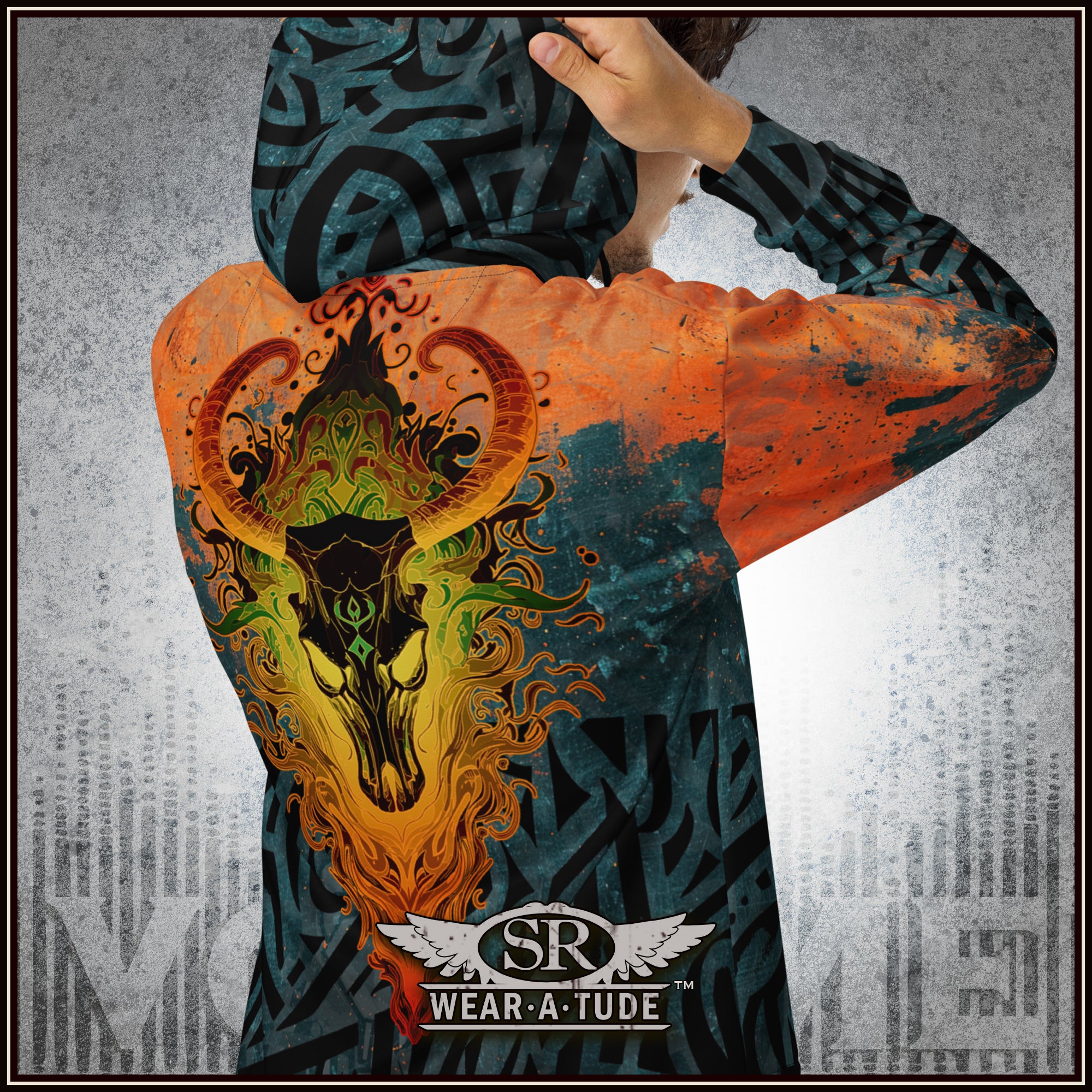 Shadow Spirit Unisex zip hoodie