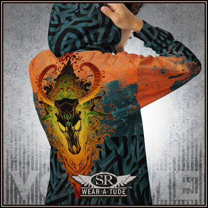 Shadow Spirit Unisex zip hoodie