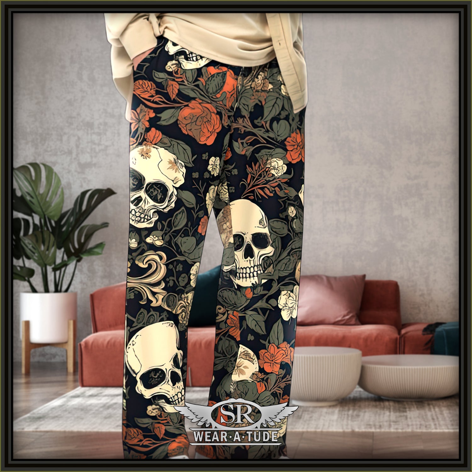 Skull Garden unisex Lounge pants - SIB.BLING RIVALRY