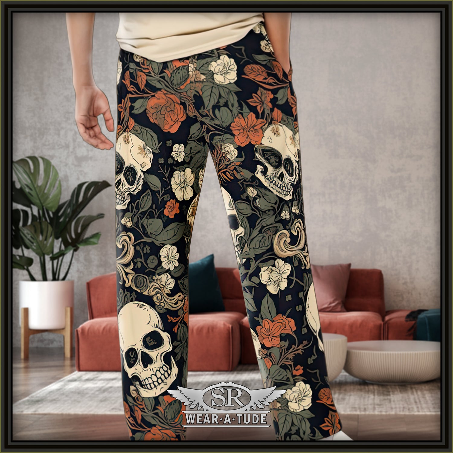 Skull Garden unisex Lounge pants - SIB.BLING RIVALRY