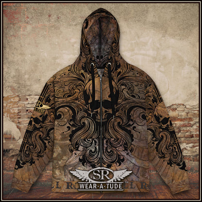 Vintage Rebel zip hoodie - SIB.BLING RIVALRY