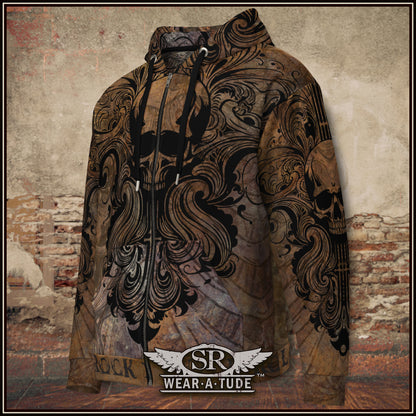 Vintage Rebel zip hoodie - SIB.BLING RIVALRY