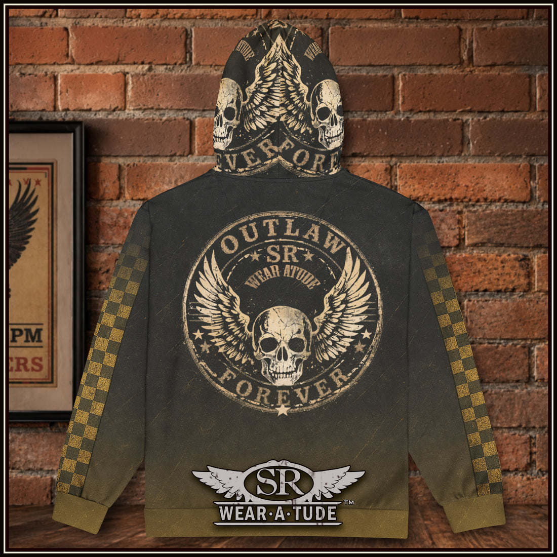 Winged Death zip hoodie - SIB.BLING RIVALRY