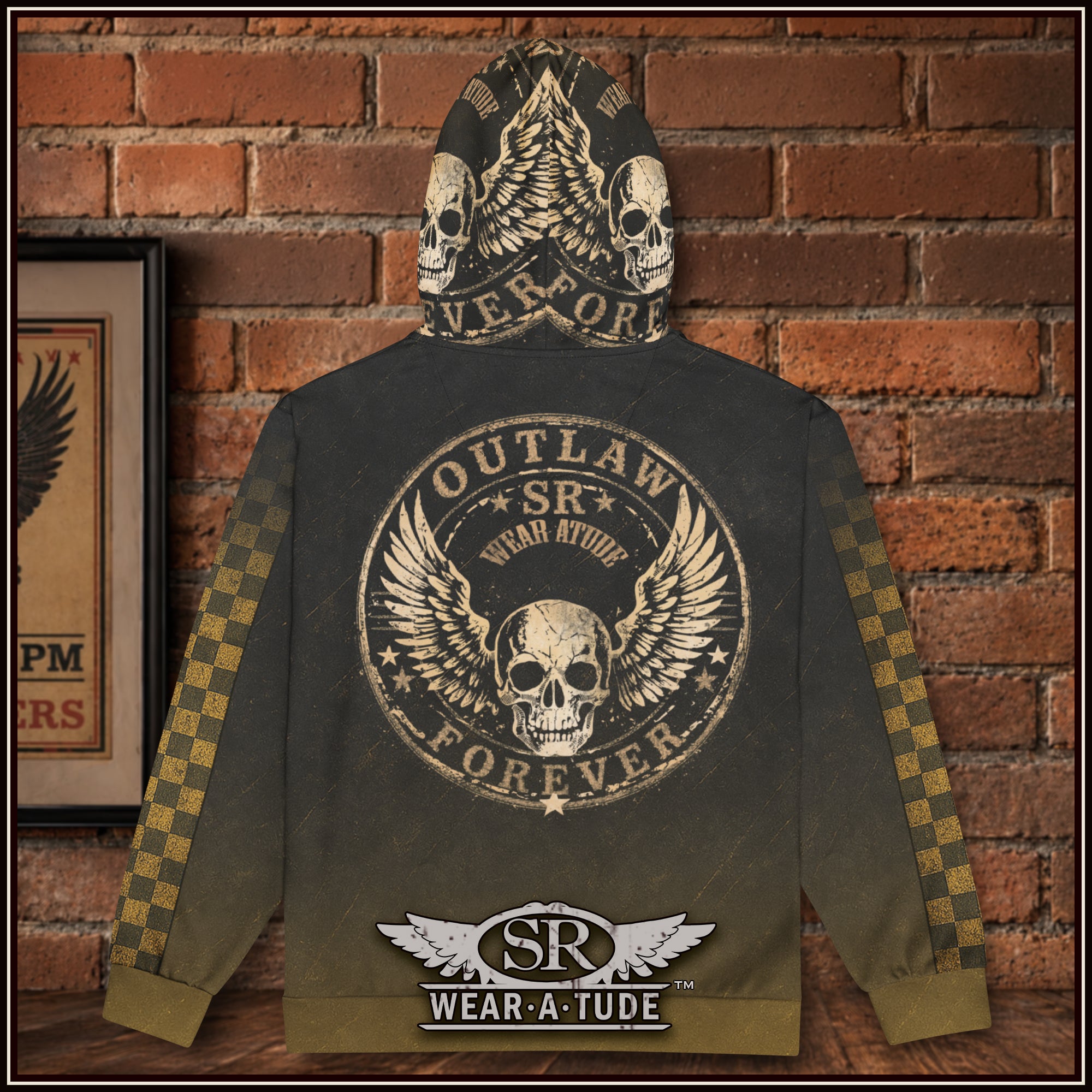 Winged Death zip hoodie - SIB.BLING RIVALRY