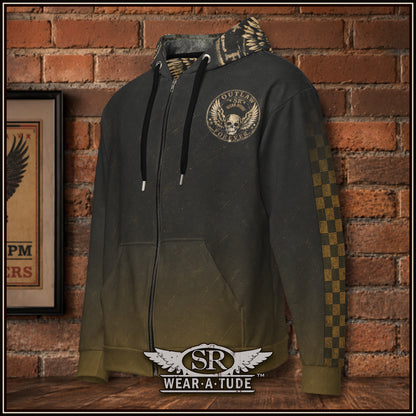 Winged Death zip hoodie - SIB.BLING RIVALRY