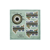 Road Dog Harmonica Rag – a soft cleaning cloth printed with a circle of fifths, harmonica positions, and harp key charts.
