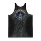 Folsom Prison Blues. Grunge Johnny Cash tank t-shirt design.he legendary Johnny Cash and the iconic Folsom Prison Blues. This has a vintage distressed finish of bronze and blue with a graffiti-inspired portraiture. Perfect for lovers of classic rock and country music.