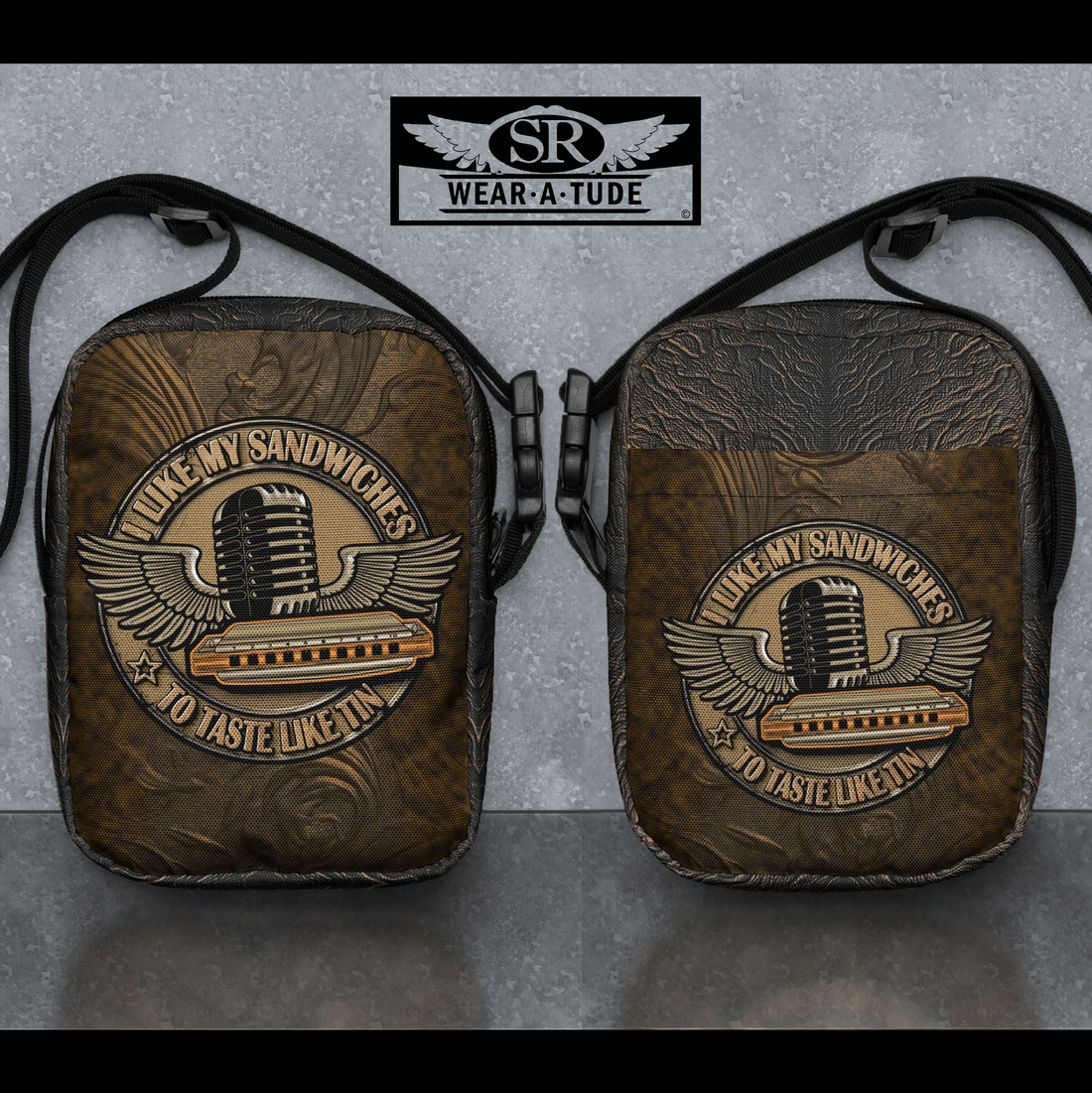 Tin Sandwich Sling - Brown Bag Edition, crossbody bag