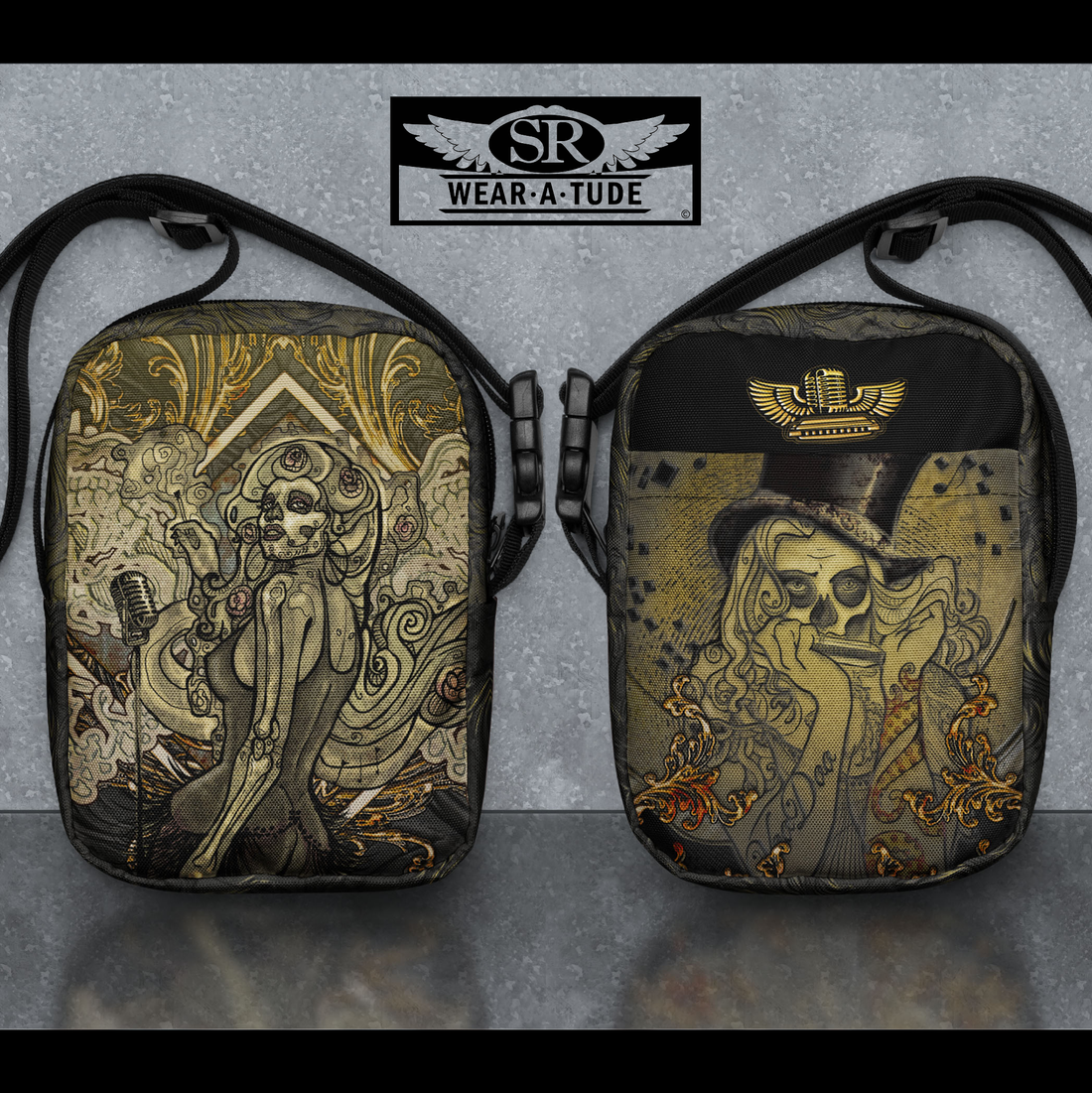 Bone Dollies Crossbody Harp Bag