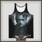Wear A Tude by SibBling Rivalry DesignFolsom Prison Blues. Grunge Johnny Cash tank t-shirt design.he legendary Johnny Cash and the iconic Folsom Prison Blues. This has a vintage distressed finish of bronze and blue with a graffiti-inspired portraiture. Perfect for lovers of classic rock and country music.