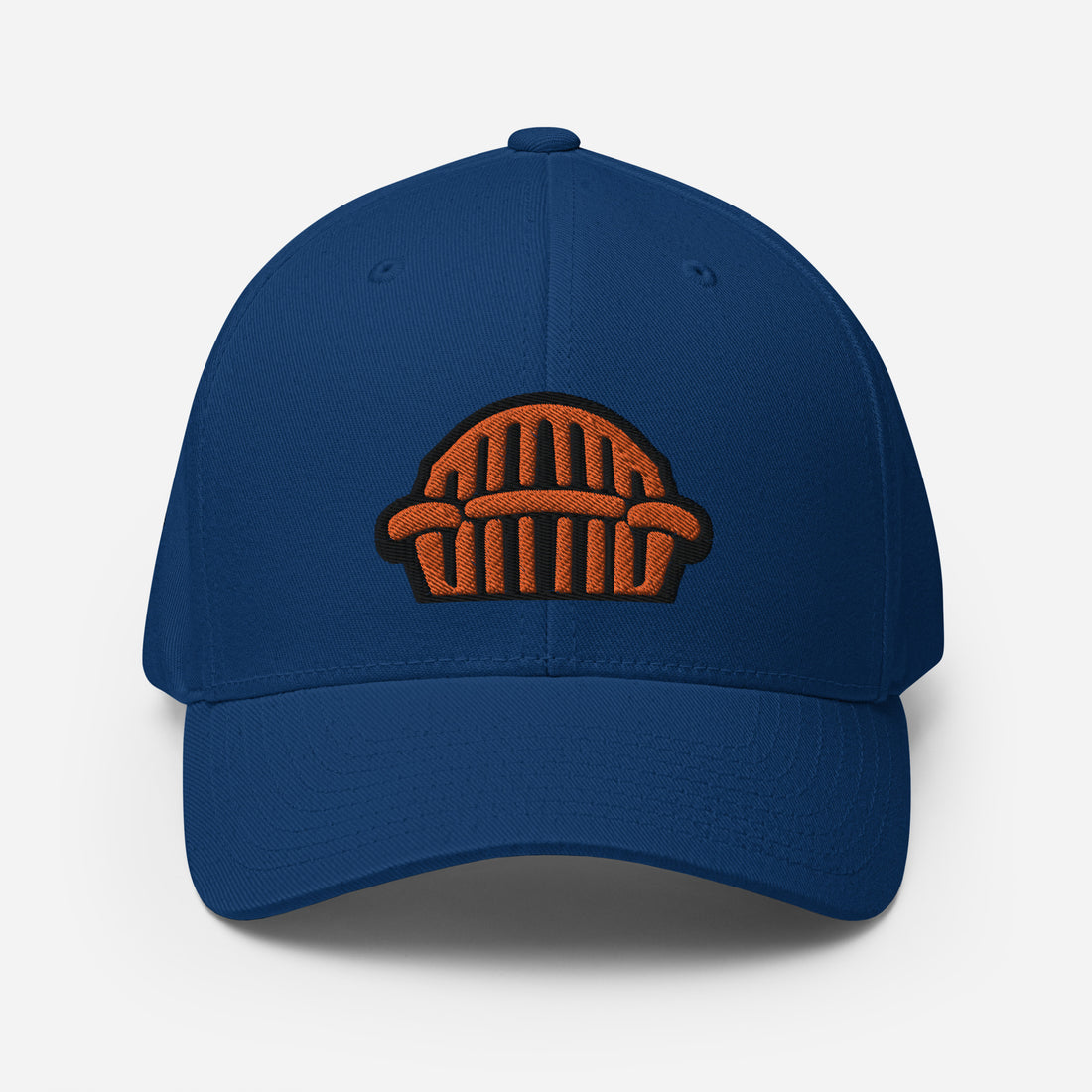 Harp Mic Orange - 4 Sided Embroidery Closed Back Cap