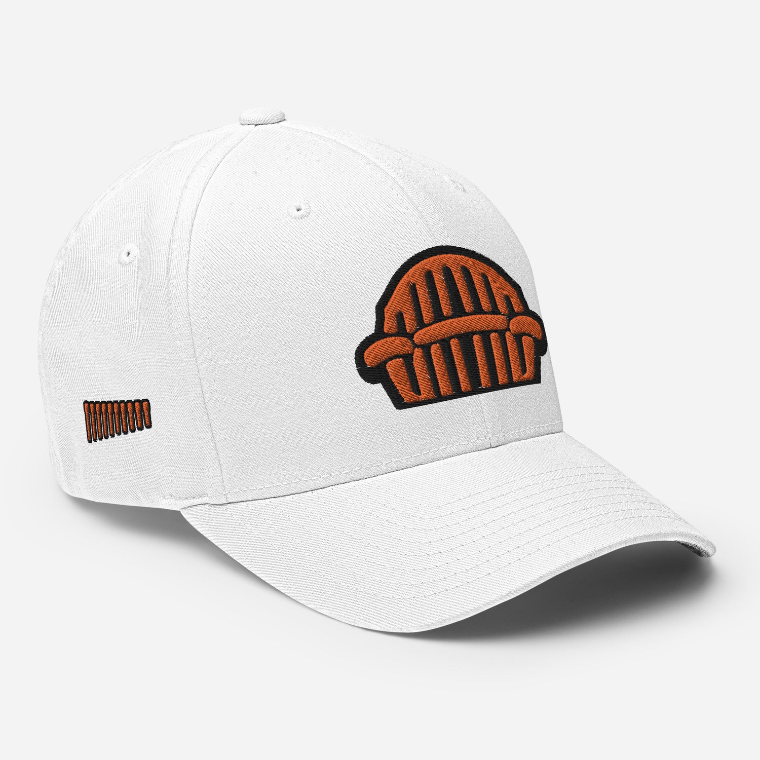 Harp Mic Orange - 4 Sided Embroidery Closed Back Cap