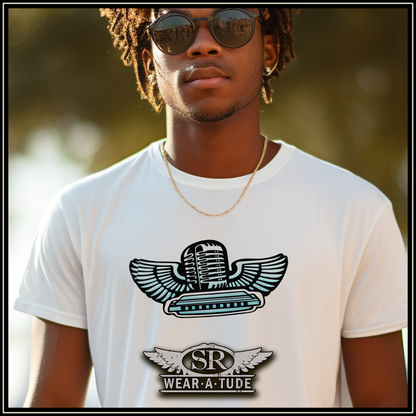 Sure 55 Winged Harmonica Short sleeve t-shirt - SIB.BLING RIVALRY