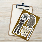 MOON CAT stickers for harmonica players - SIB.BLING RIVALRY