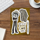 MOON CAT stickers for harmonica players - SIB.BLING RIVALRY