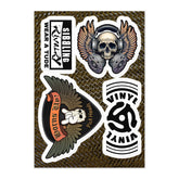 CLASSIC ROCK n ROLL stickers with 45 spacer - SIB.BLING RIVALRY