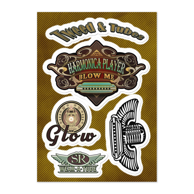 TUBE AMP stickers for harmonica players - SIB.BLING RIVALRY