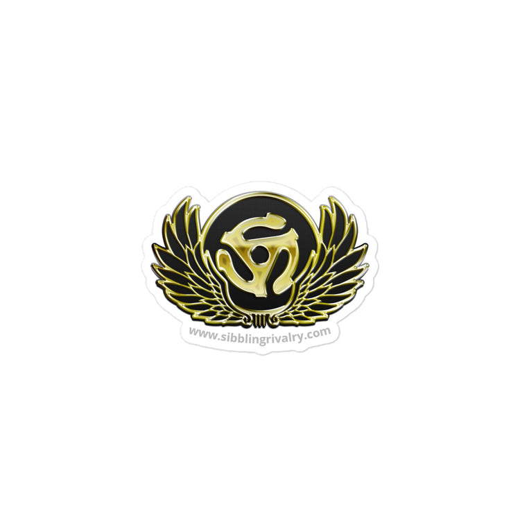 45 Record Spacer With Wings sticker - SIB.BLING RIVALRY