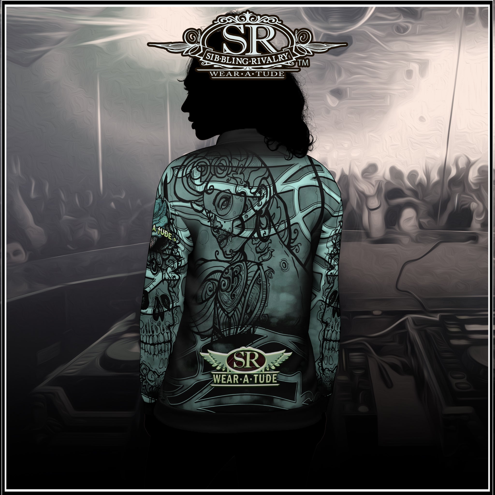 SEXY DROID ~ Unisex Bomber Jacket - SIB.BLING RIVALRY