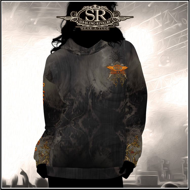 CHARCOAL & RUST ~ SR Wings Unisex Hoodie - SIB.BLING RIVALRY