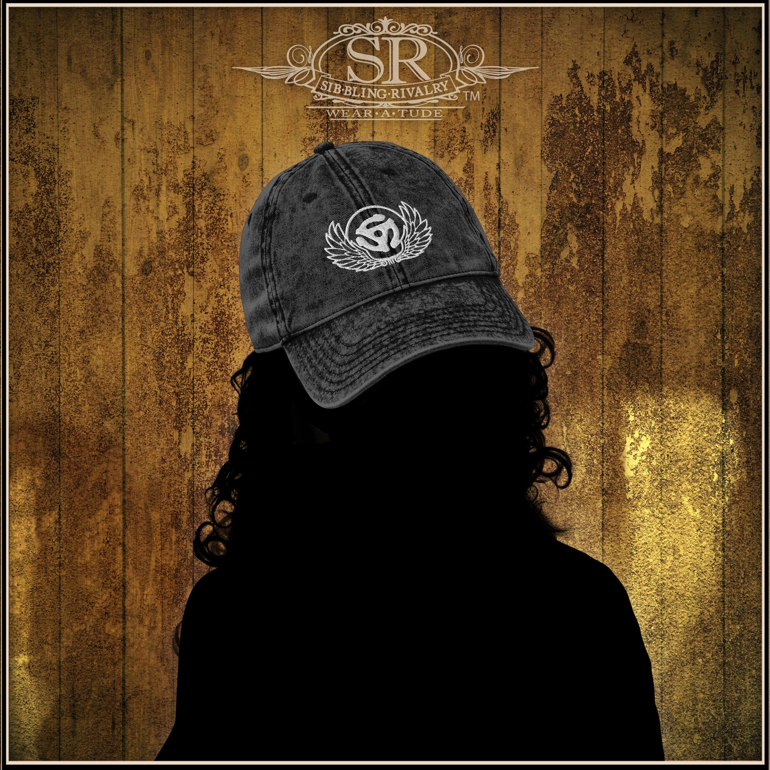 Dad hat for music lovers, Gifts for him, Gifts for her, the record lover, Music fanatic hat. Best Vinyl lovers hatWe have created our 45 Spacer logo with beautifully embroidered wings on the front of this vintage cotton twill hat , 