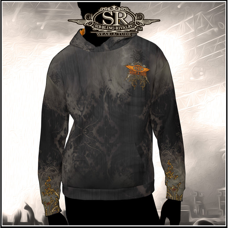 CHARCOAL & RUST ~ SR Wings Unisex Hoodie - SIB.BLING RIVALRY