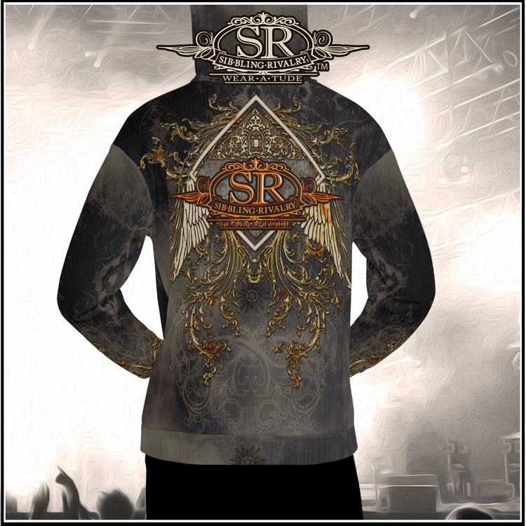 CHARCOAL & RUST ~ SR Wings Unisex Hoodie - SIB.BLING RIVALRY