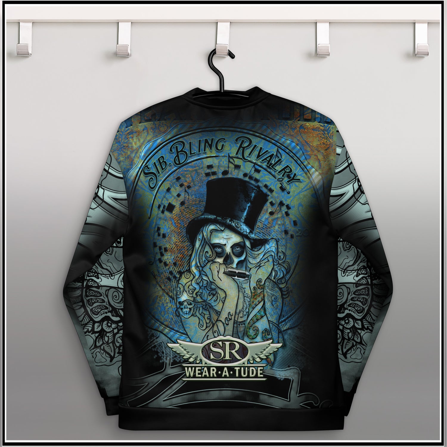 VOODOO GIRL HARMONICA ~ Unisex Bomber Jacket - SIB.BLING RIVALRY