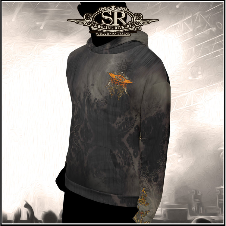 CHARCOAL & RUST ~ SR Wings Unisex Hoodie - SIB.BLING RIVALRY