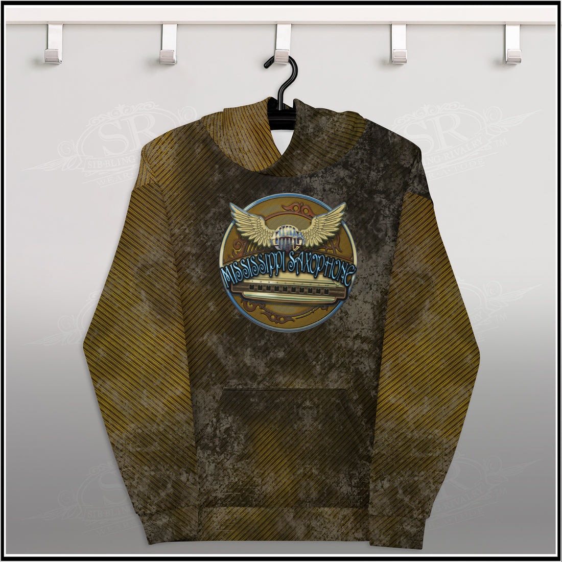 MUDDY TWEED MISSISSIPPI SAX ~ SR Unisex Hoodie - SIB.BLING RIVALRY