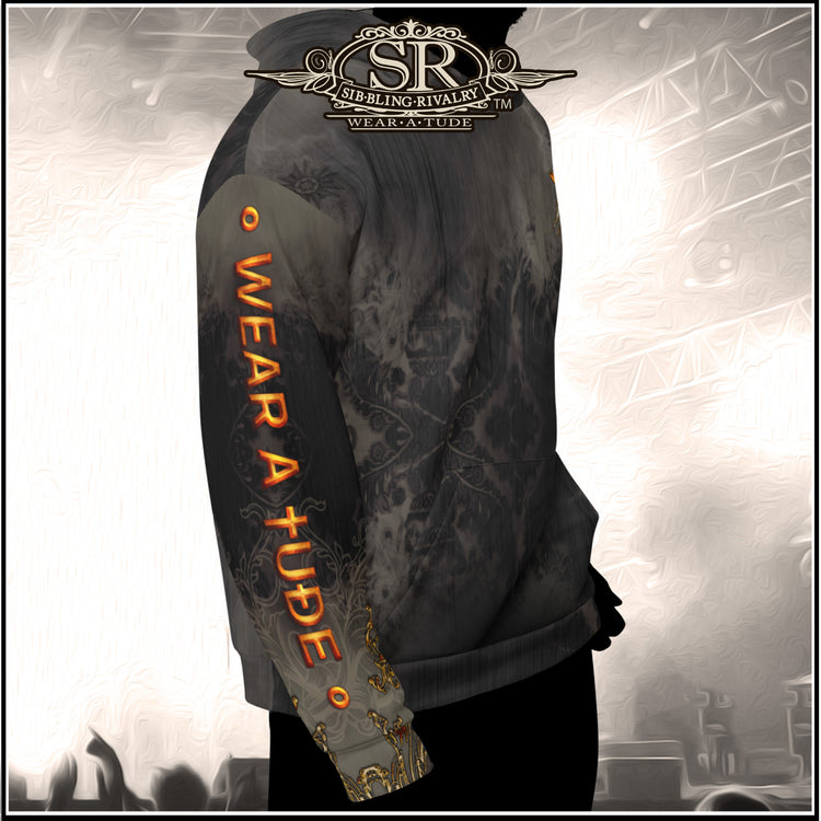 CHARCOAL & RUST ~ SR Wings Unisex Hoodie - SIB.BLING RIVALRY