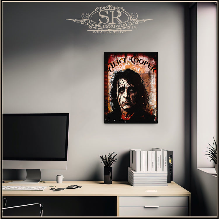 ALICE COOPER Rock God Series 2 on Thin canvas - SIB.BLING RIVALRY