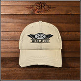 BRASH SR LOGO ~ Distressed Dad Hat ball cap - SIB.BLING RIVALRY