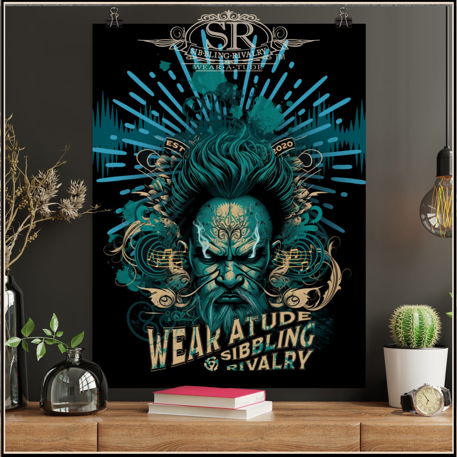 BLUE BARRY BAD ATTITUDE Poster - SIB.BLING RIVALRY
