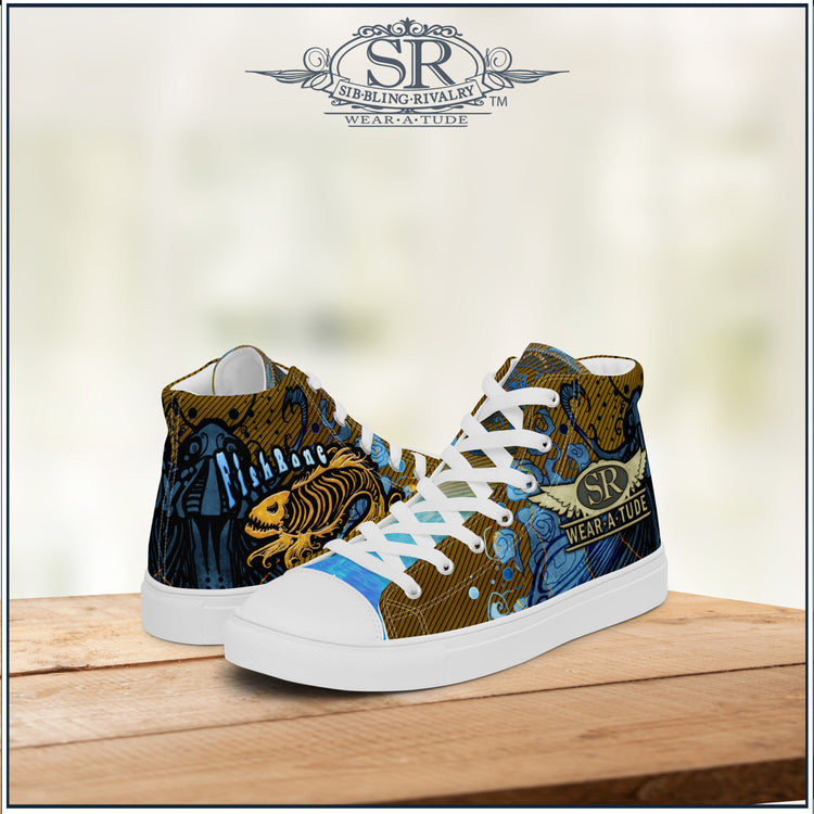 FISHBONE ~ SR Women’s high top shoes - SIB.BLING RIVALRY