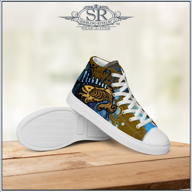 FISHBONE ~ SR Women’s high top shoes - SIB.BLING RIVALRY