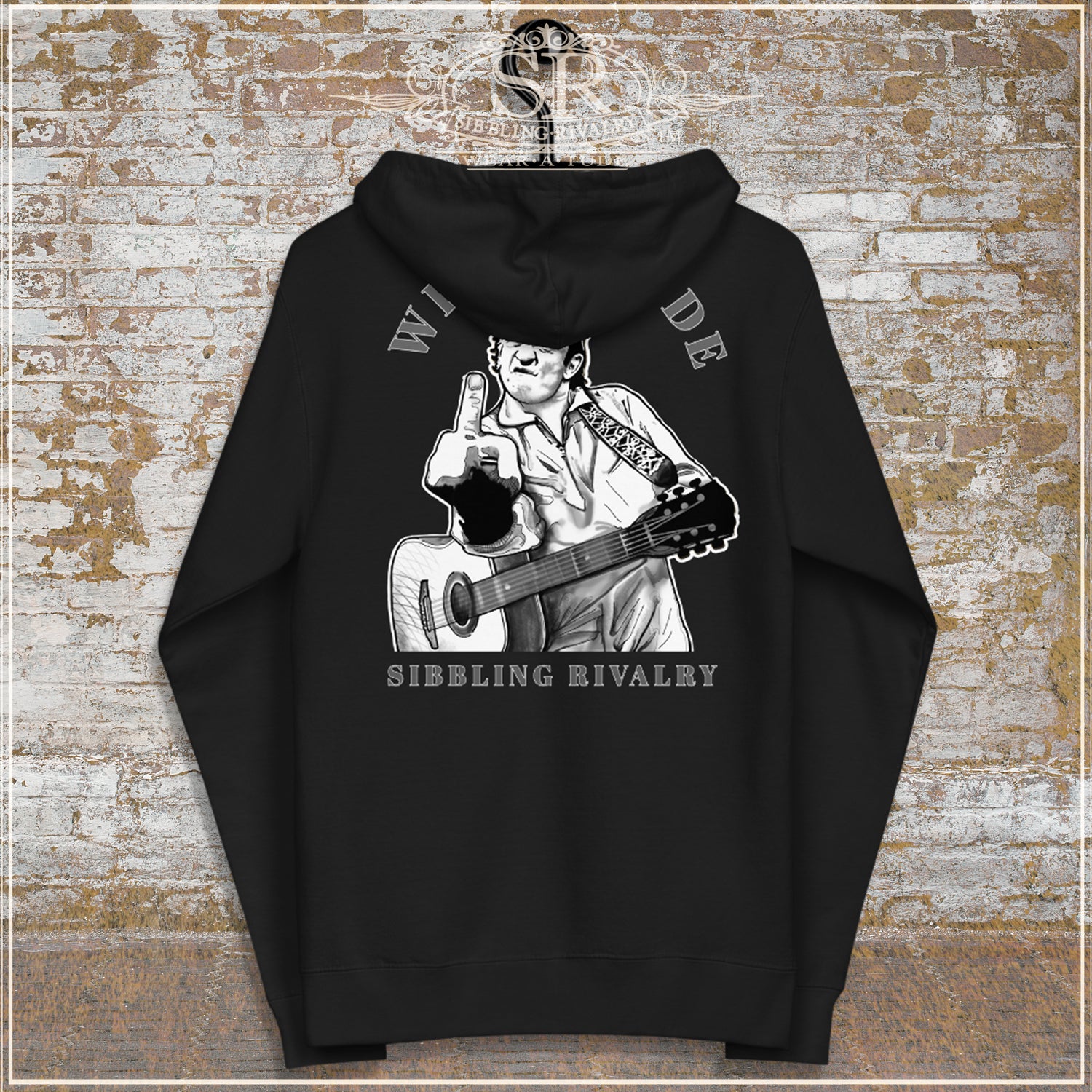 JOHNNY CASH ATTITUDE Unisex fleece zip up hoodie - SIB.BLING RIVALRY