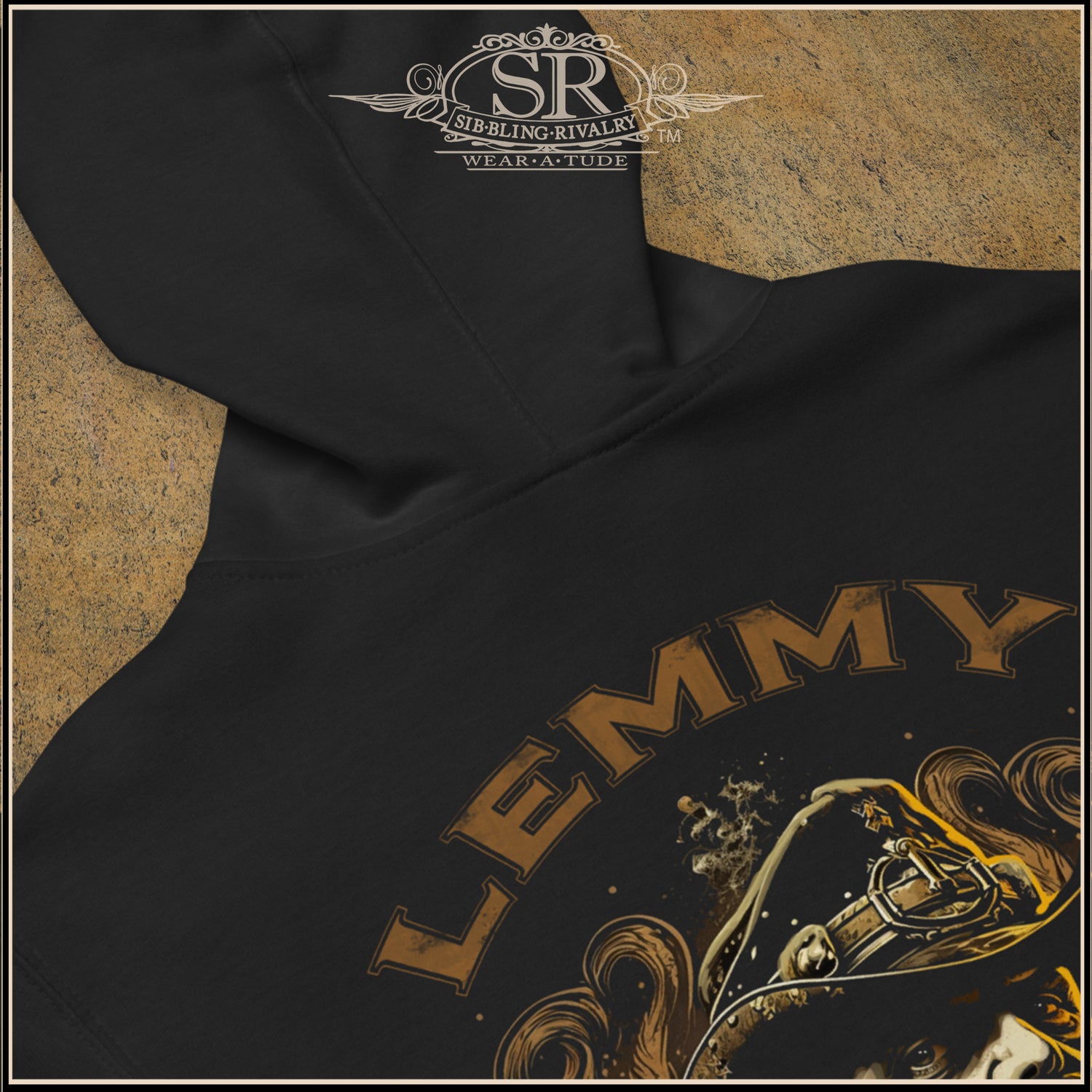 LEMMY Unisex fleece zip up hoodie - SIB.BLING RIVALRY