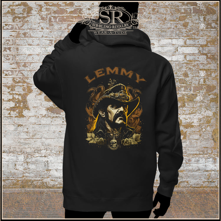 LEMMY Unisex fleece zip up hoodie - SIB.BLING RIVALRY