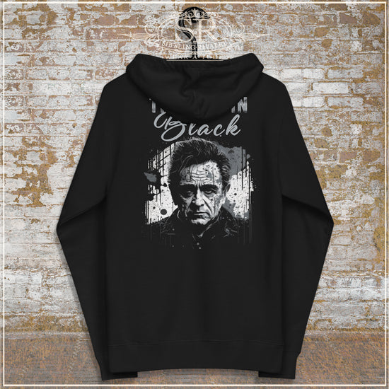 JOHNNY CASH The Man In Black fleece zip up hoodie - SIB.BLING RIVALRY