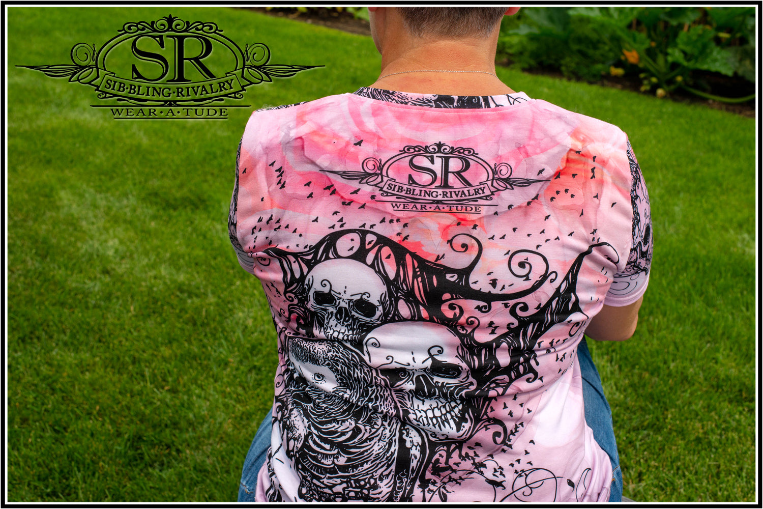 Good ol girl showing her bad side in this pink Grunge shirt made by SIB.BLING Rivalry. Get inked!