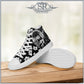 SKULL & BLOSSOM ~ SR Women’s high top shoes - SIB.BLING RIVALRY